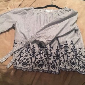 off the shoulder blouse